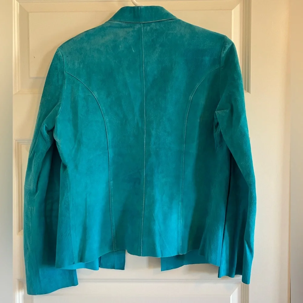 Vintage Express Blue Leather Jacket